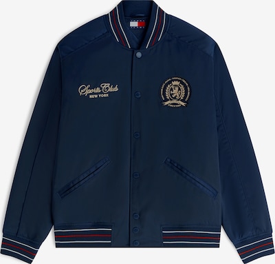 Demisezoninė striukė 'Souvenir' iš Tommy Jeans, spalva – tamsiai mėlyna / mokos spalva / vyšninė spalva / balta, Prekių apžvalga