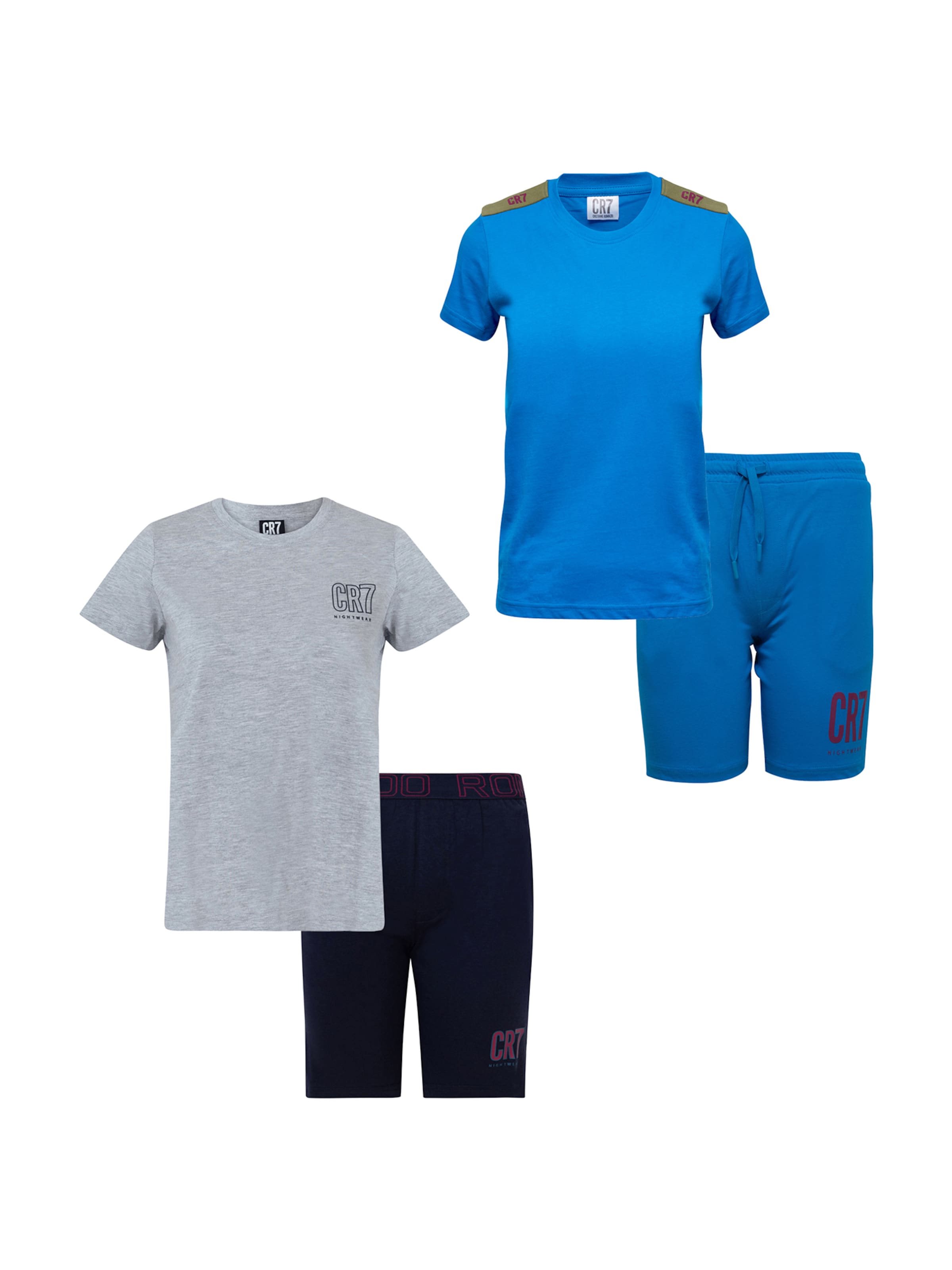 CR7 - Cristiano Ronaldo Nachtkledij ' CR7 ' in Blauw: voorkant