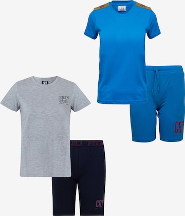 CR7 - Cristiano Ronaldo Nachtkledij ' CR7 ' in Blauw: voorkant