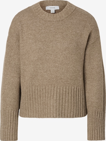 TOPSHOP Pullover 'DAISY' in Braun: Vorderseite
