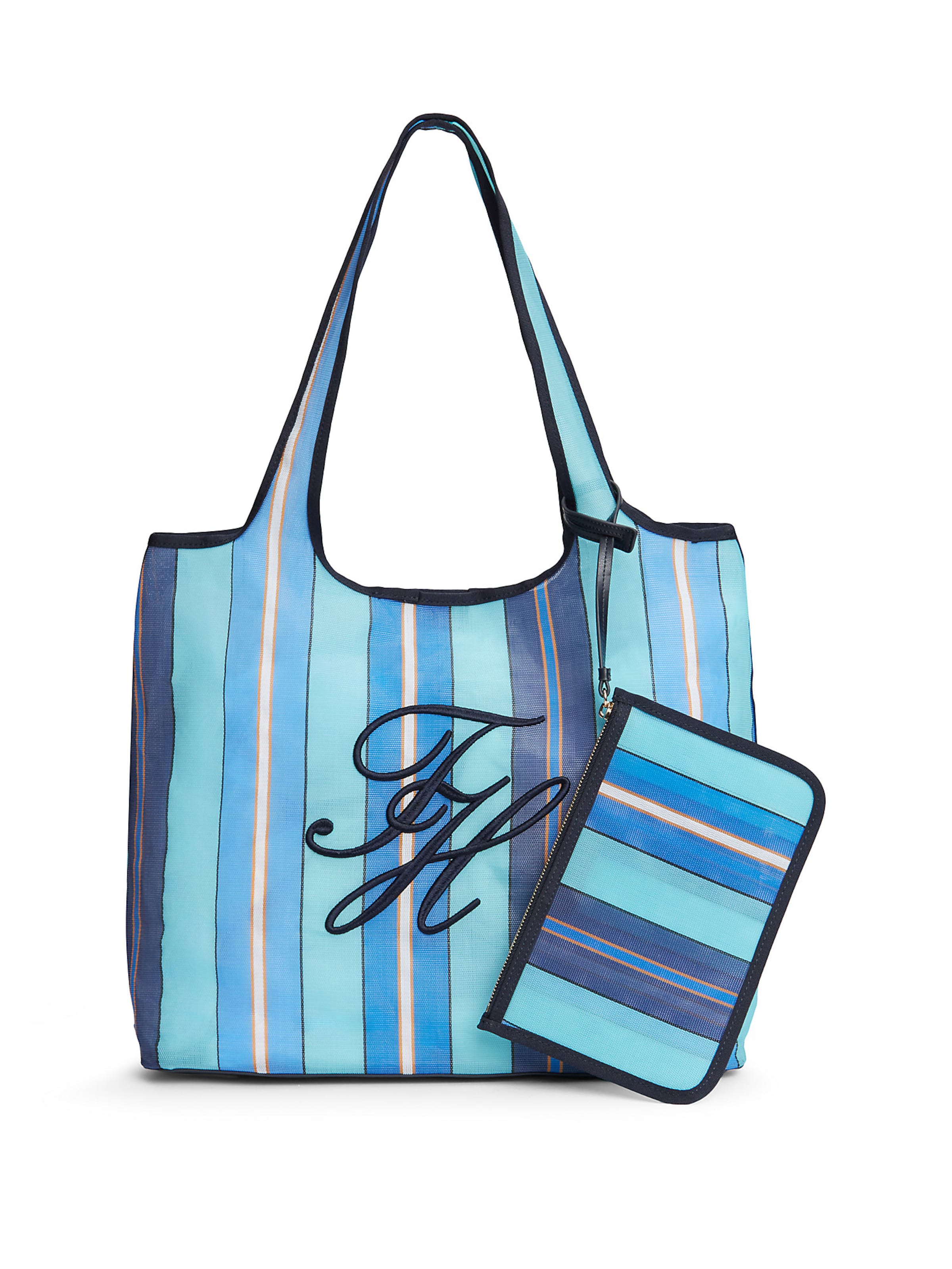 TOMMY HILFIGER Beach bag in Blue: front