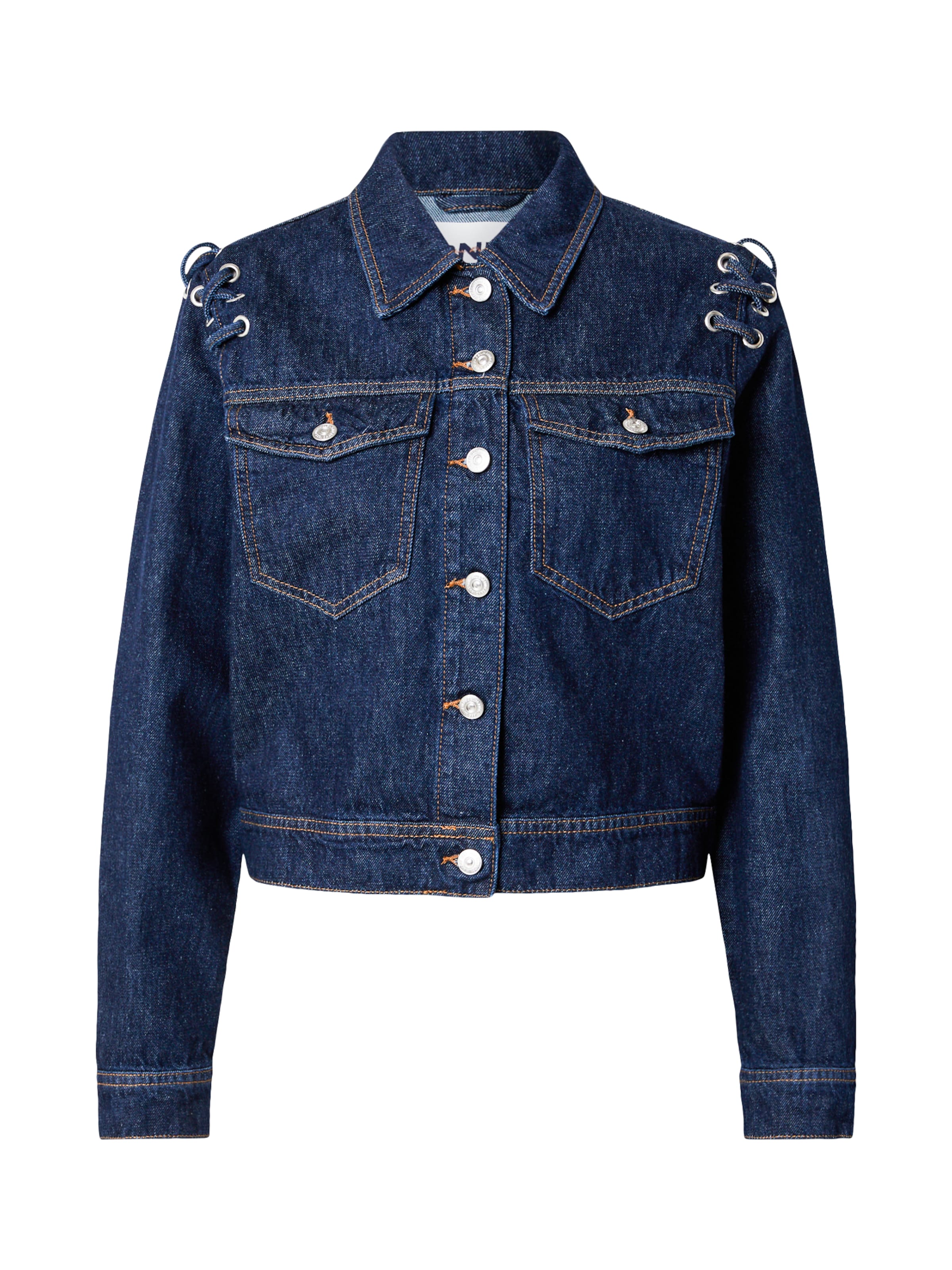 ONLY Φθινοπωρινό και ανοιξιάτικο μπουφάν σε μπλε: μπροστά