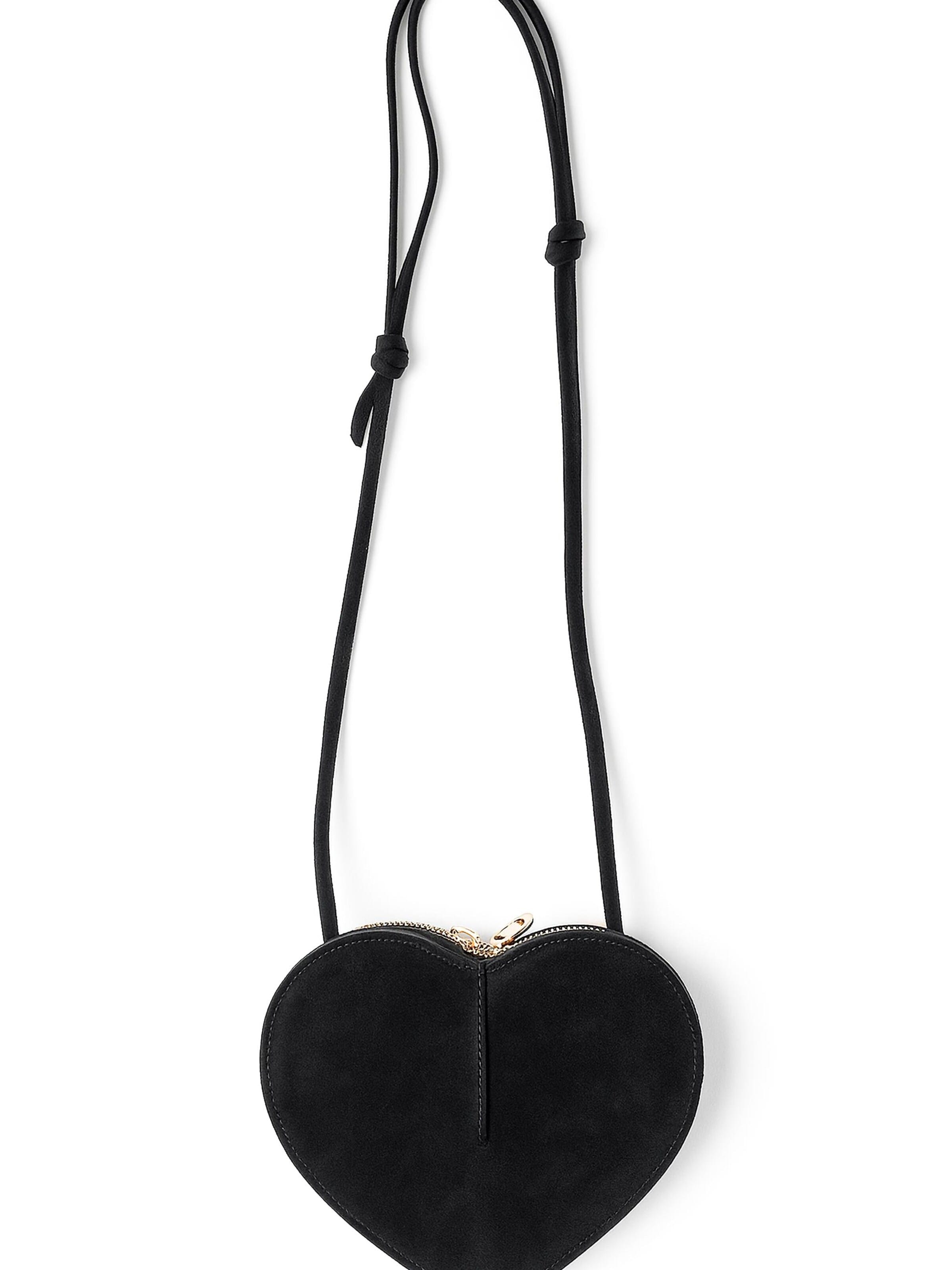 COLLEZIONE ALESSANDRO Shoulder Bag 'Herz' in Black: front