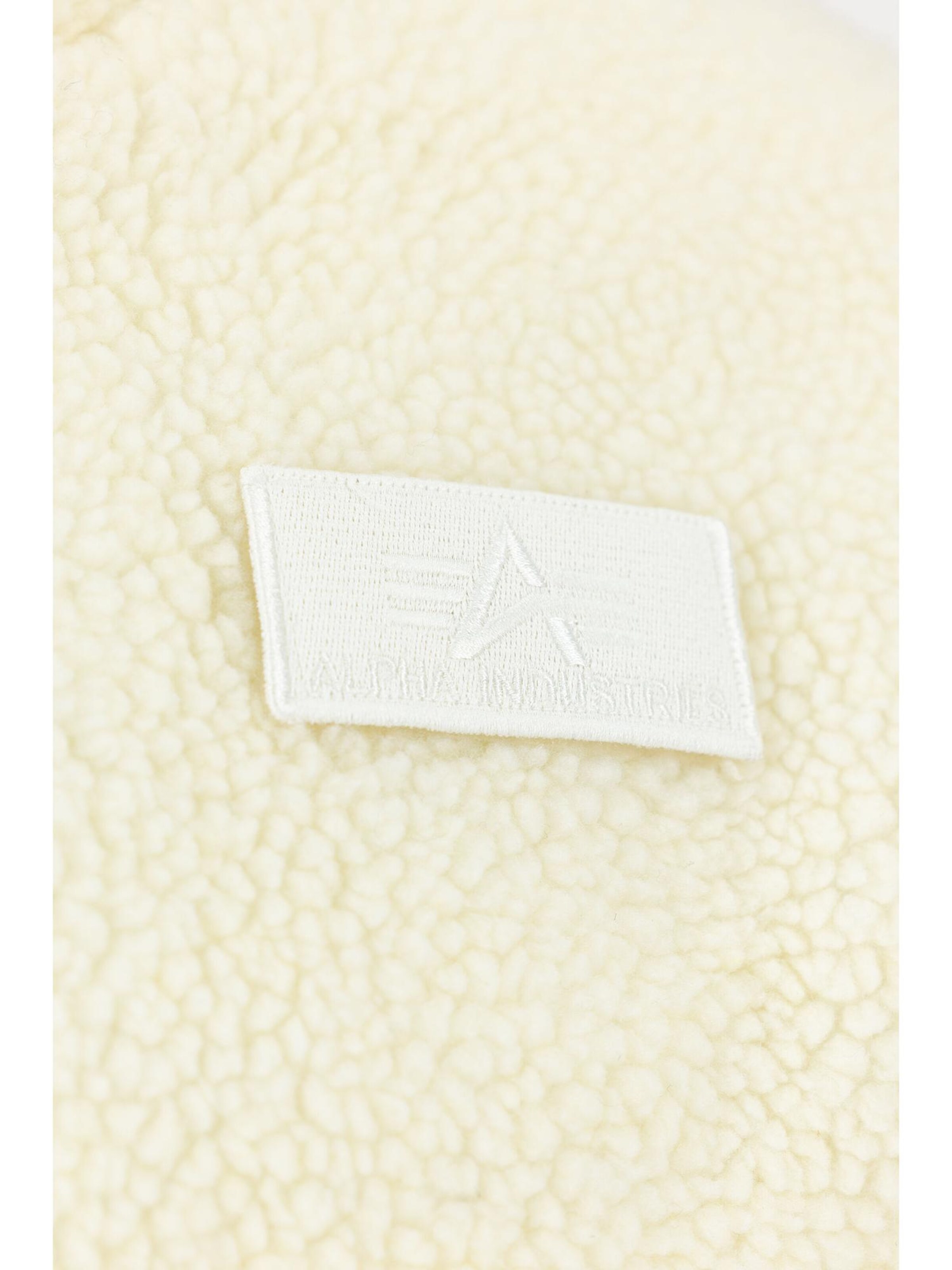 ALPHA INDUSTRIES Between-Season Jacket 'B3 Teddy' in White