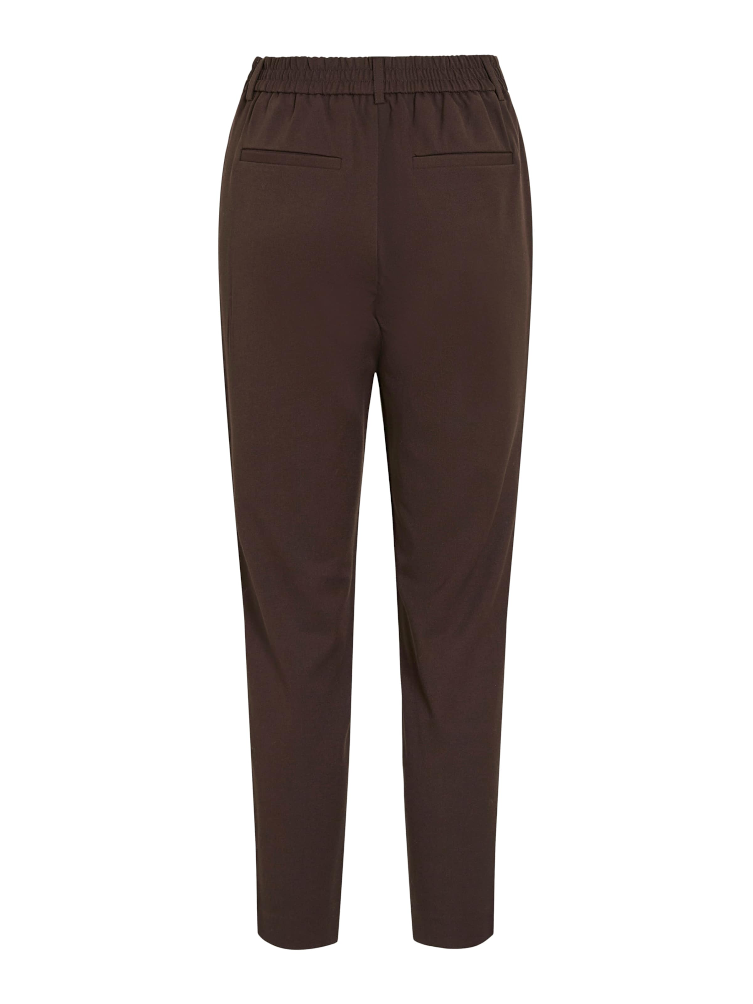 VILA Tapered Bukser med lægfolder 'VIVARONE' i brun