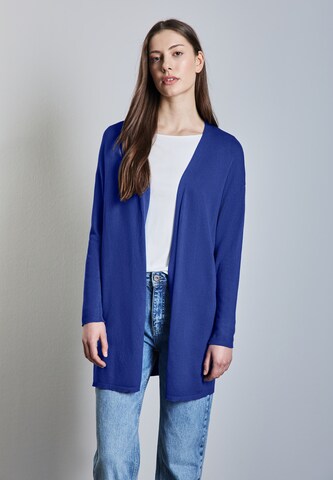 STREET ONE Knit Cardigan in Blue: front