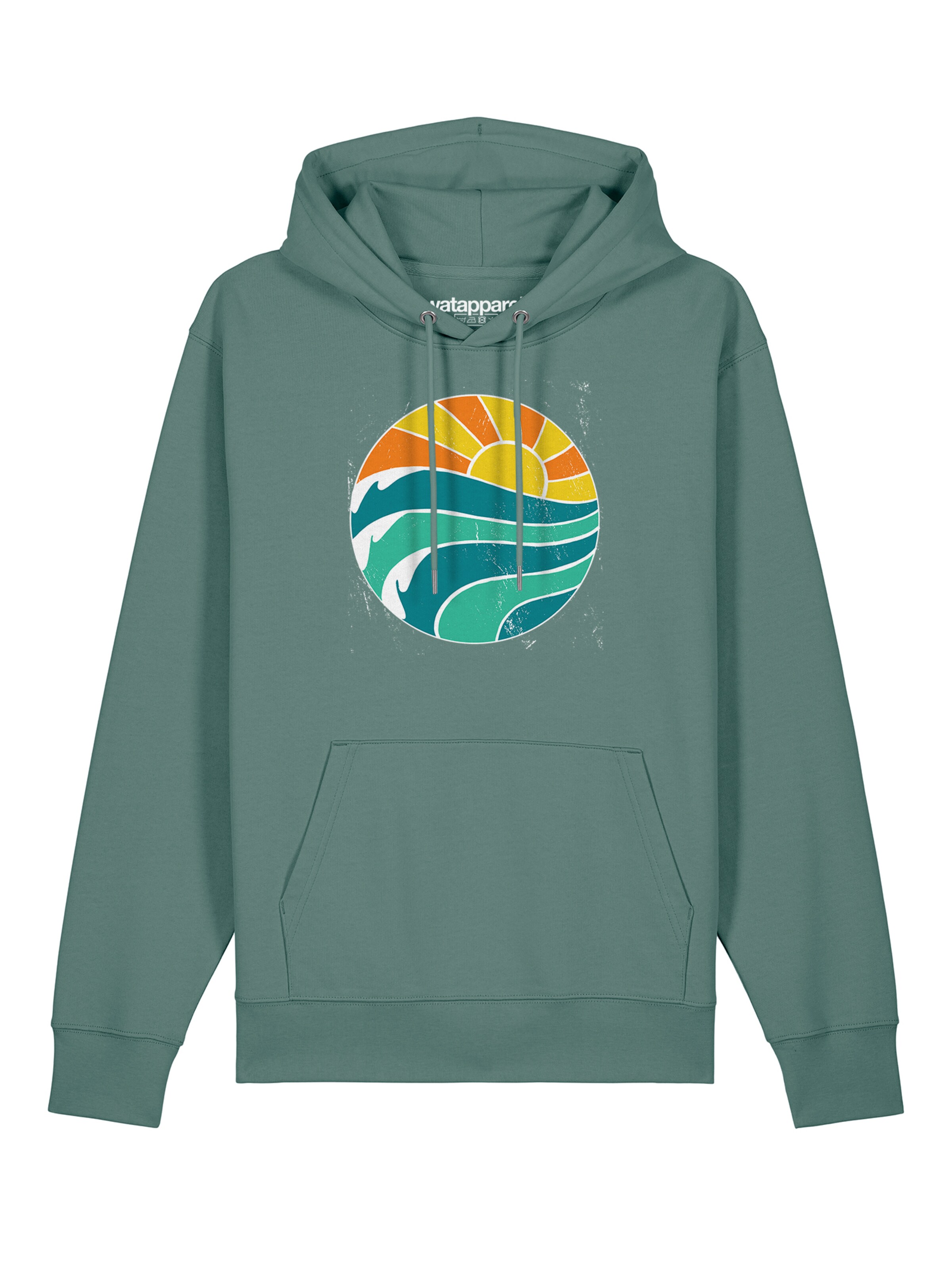 Watapparel Sweatshirt ' Summer Sun ' in Groen: voorkant