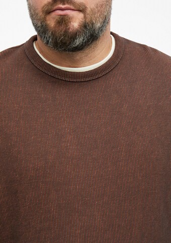 s.Oliver Men Big Sizes Sweatshirt in Braun