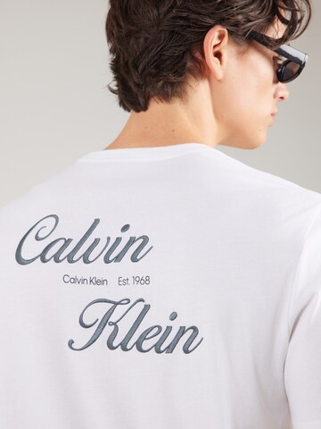 Calvin Klein Jeans regular Μπλουζάκι σε λευκό
