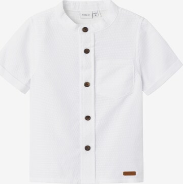 Coupe regular Chemise 'HILANE' NAME IT en blanc : devant