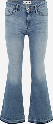 Only Petite Flared Jeans 'TIGER' in Blauw: voorkant