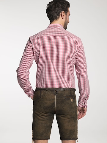 SPIETH & WENSKY Slim fit Klederdracht overhemd 'TG-Detmold' in Rood