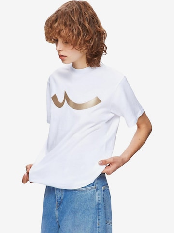 LTB Jeans Shirt 'Printed T-Shirt' in Wit: voorkant