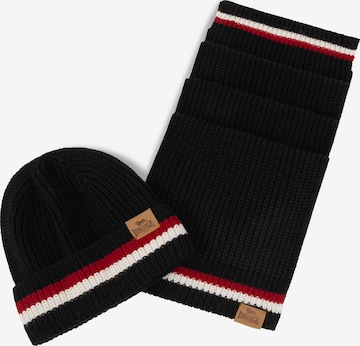 LONSDALE Pipo 'Butleigh' värissä musta: etupuoli