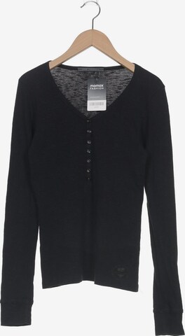 Marithé + François Girbaud Langarmshirt M in Schwarz: predná strana