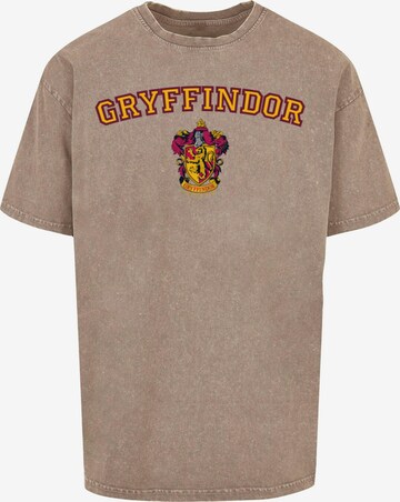 Maglietta 'Harry Potter - Hogwarts Gryffindor Crest' di ABSOLUTE CULT in beige: frontale