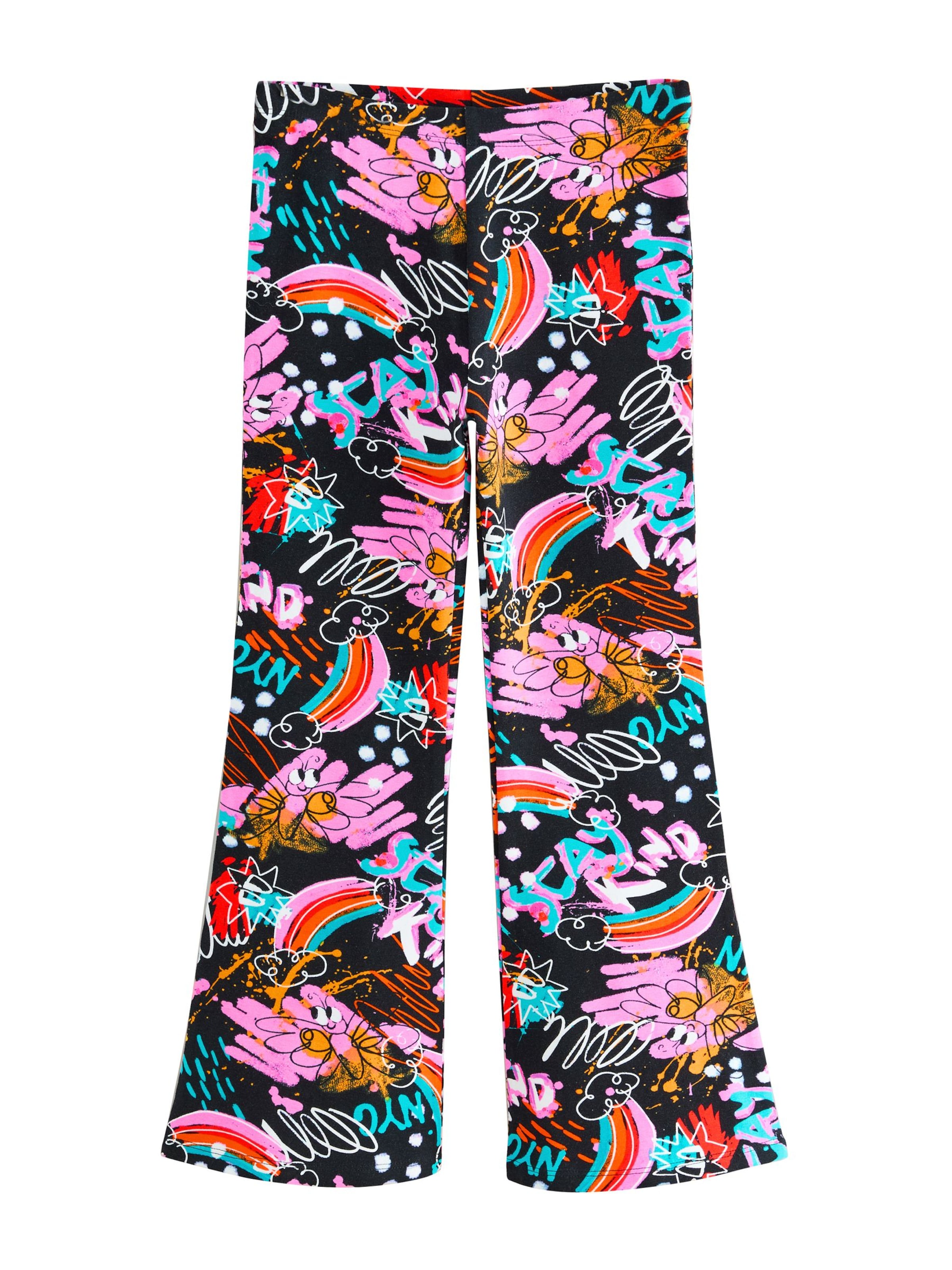 Evazați Leggings de la Next pe negru: față