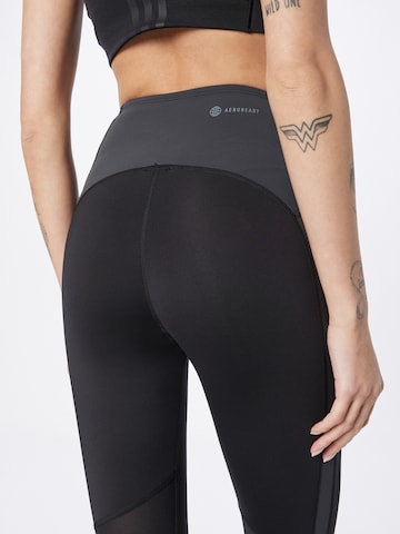 ADIDAS SPORTSWEAR Skinny Sportbroek 'Tlrd Hiit' in Zwart