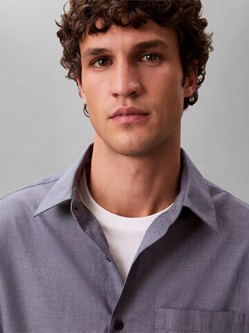 Calvin Klein Regular Fit Hemd 'Classic' in Grau