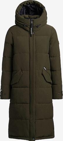Veste d’hiver 'DAIRI' khujo en vert : devant