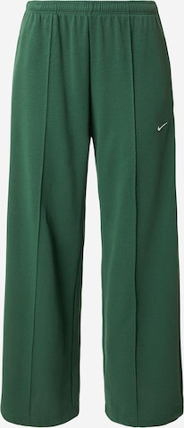 Nike SportswearLoosefit Hlače - zelena boja: prednji dio