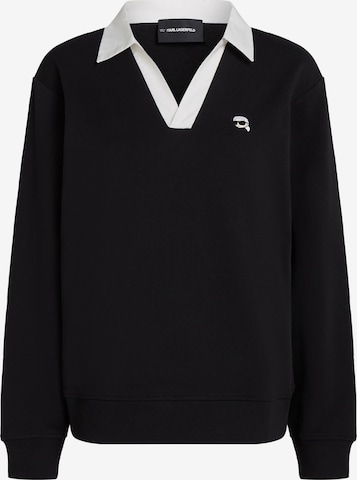Karl Lagerfeld Sweatshirt 'Ikon' in Schwarz: Vorderseite