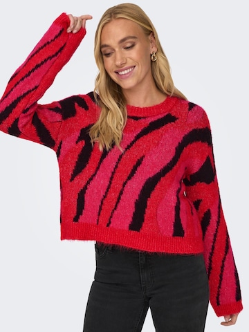 ONLY Sweater 'FLAME' in Pink