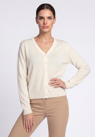 Usha - Cárdigan 'Casual' en blanco: frente