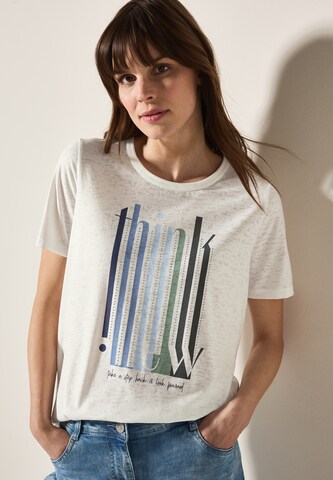 CECIL T-Shirt 'Burn Out' in Beige: Vorderseite