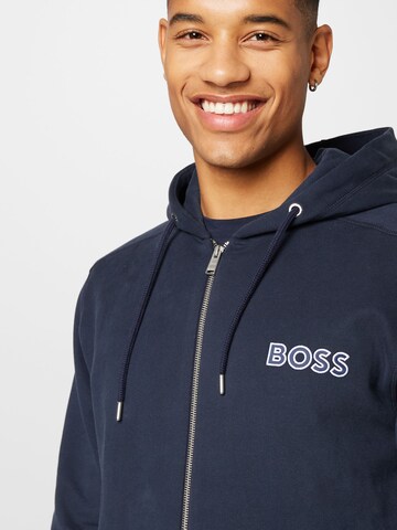 BOSS Orange Sweatvest 'Zelogox' in Blauw