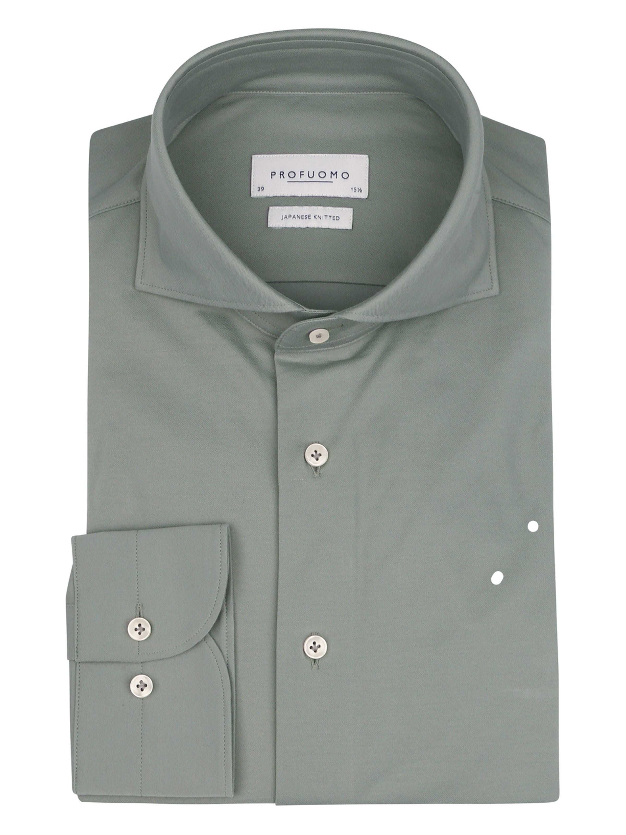 Profuomo Slim fit Button Up Shirt 'Sky Blue' in Green