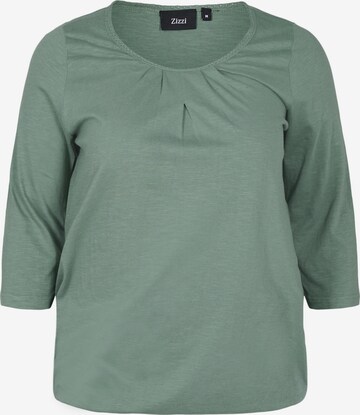 Zizzi Blouse 'Mloa' in Groen: voorkant