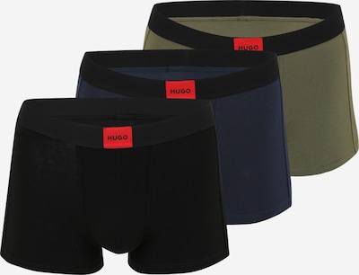 HUGO Bokserki 'Galaxy' w kolorze atramentowy / oliwkowy / czerwony / czarnym, Podgląd produktu