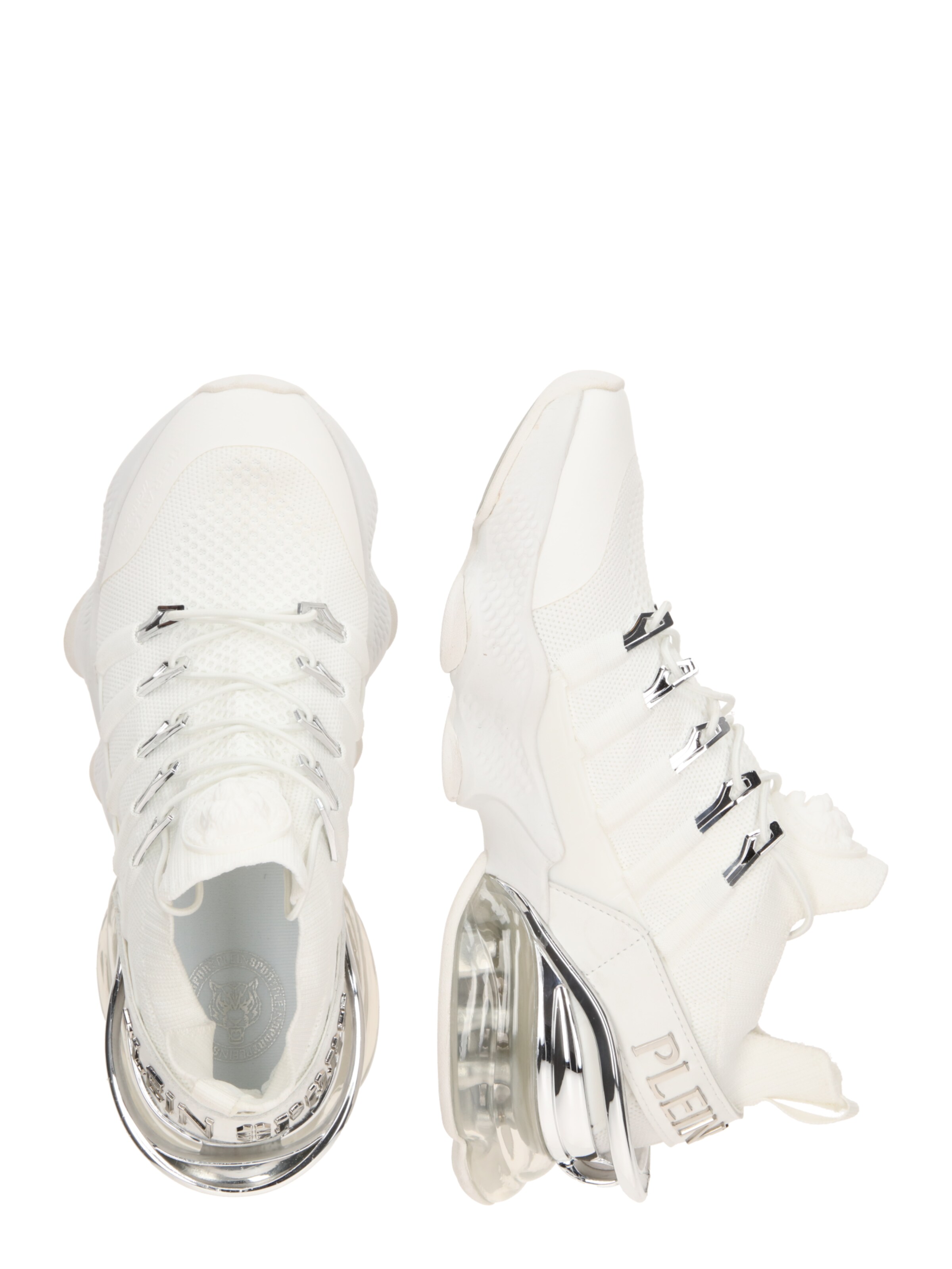 Plein Sport - Zapatillas deportivas bajas 'Tiger Attack//Gen.X.04' en blanco