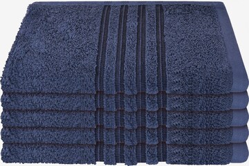 SCHIESSER Towel 'Milano' in Blue: front