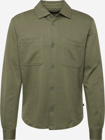 QS Regular fit Button Up Shirt in Green: front