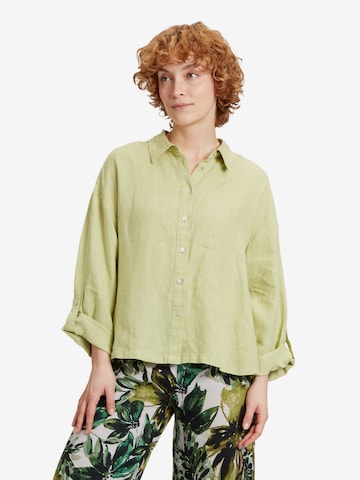 Cartoon Blouse in Groen: voorkant