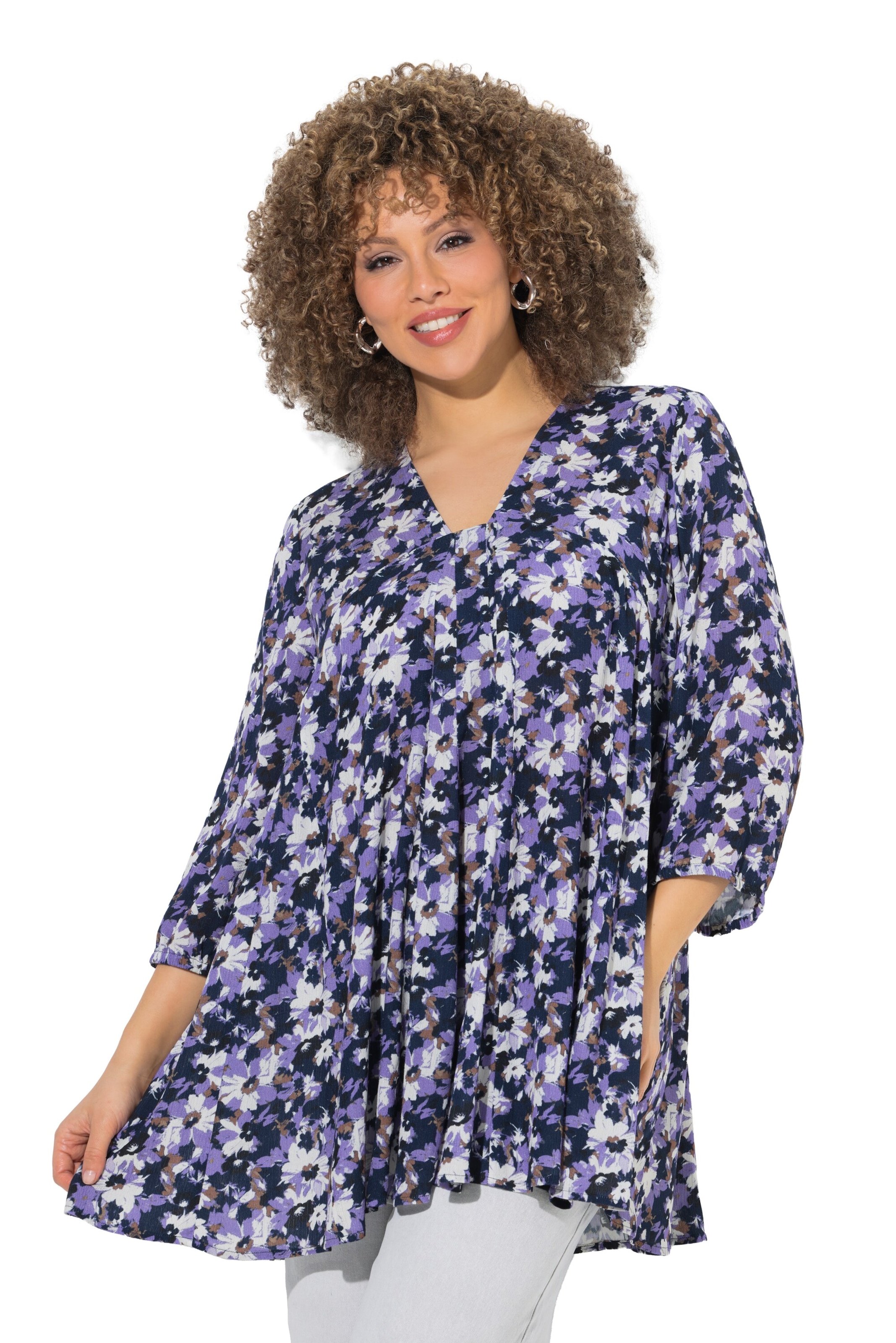Ulla Popken Tunic in Purple: front