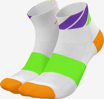 INCYLENCE Athletic Socks 'LADDERS SHORT' in White: front