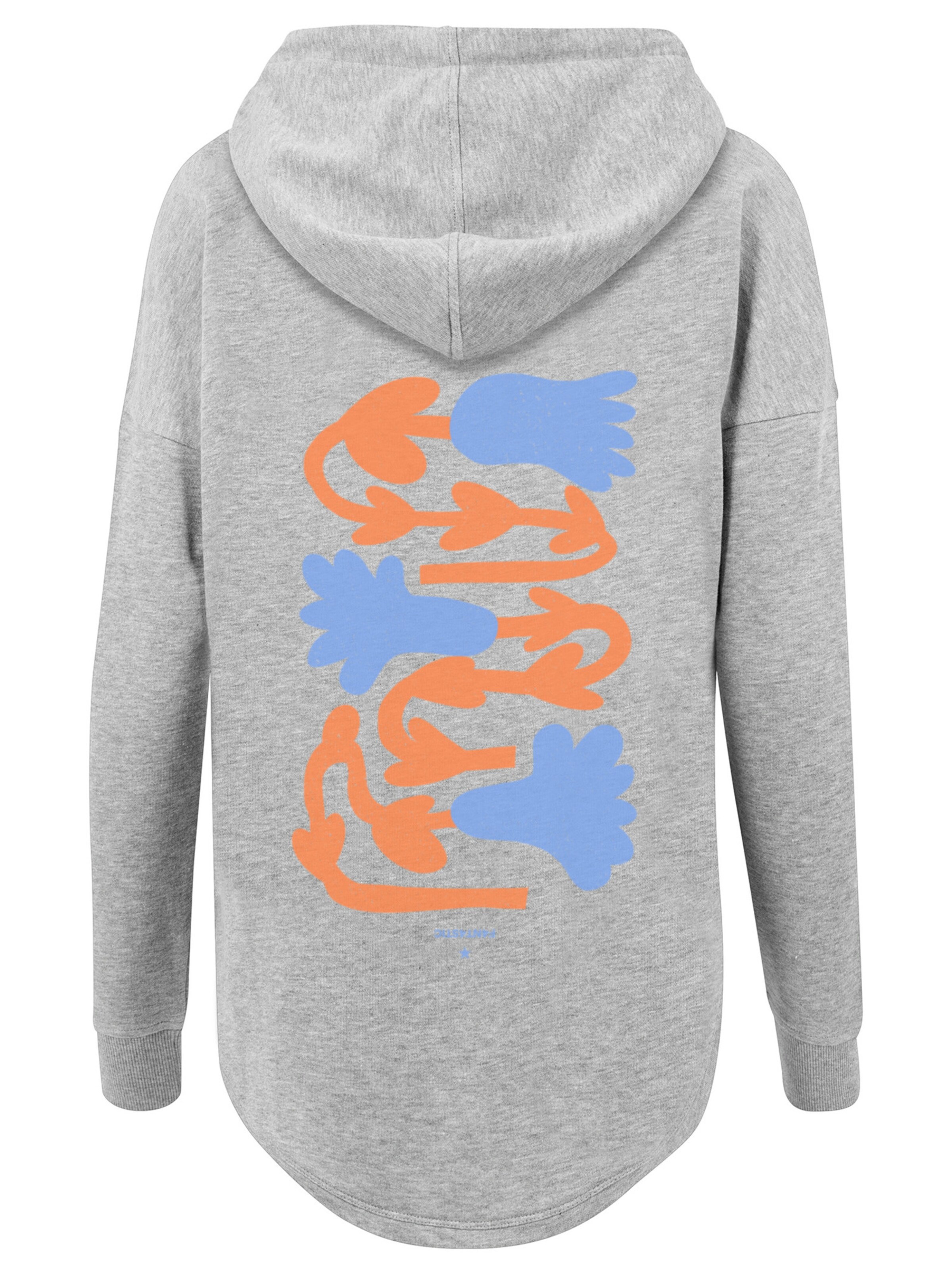 Sweat-shirt 'Blumen' F4NT4STIC en gris