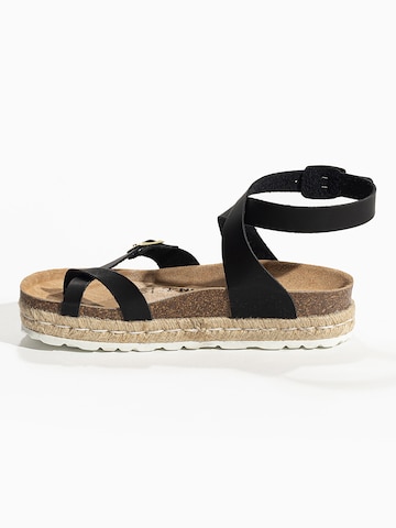 Bayton Sandal 'Den' in Black