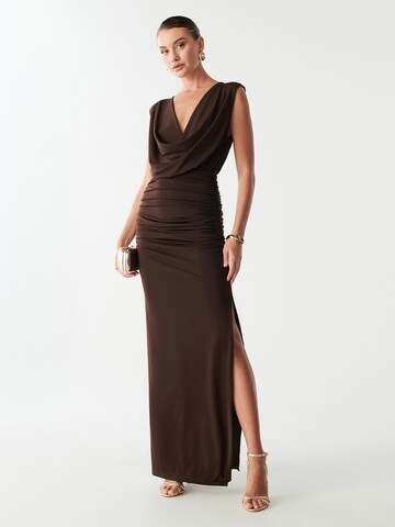 BWLDR Õhtukleit 'KAYLIE', värv pruun