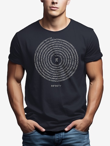 MAKAYA Shirt 'Pi Infinety' in Grey