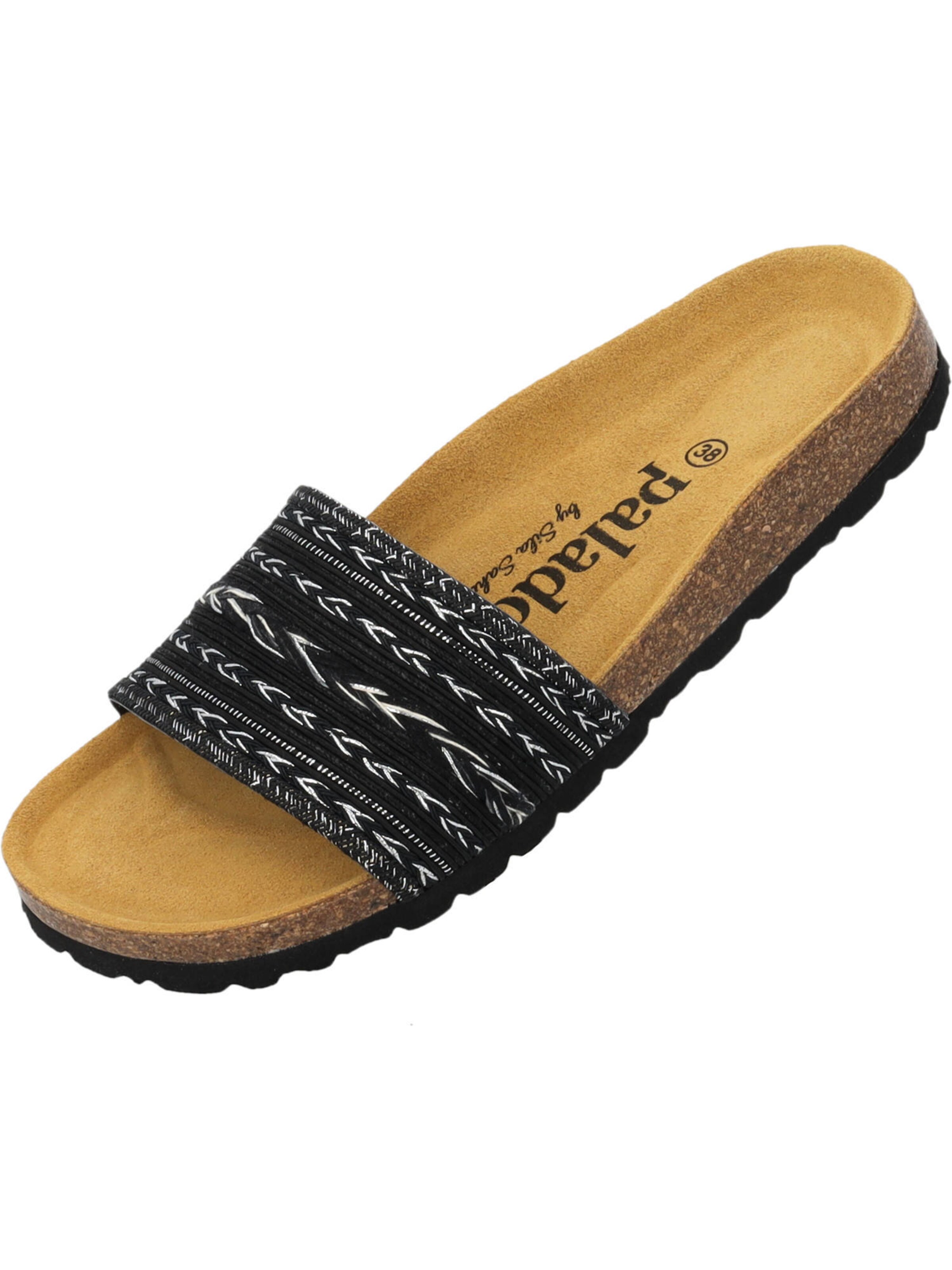 Palado by Sila Sahin Pantofle 'Solista' – černá: přední strana