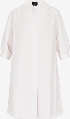 DreiMaster Klassik Košilové šaty – bílá: přední strana