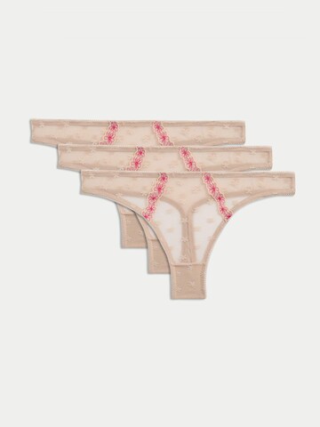 String di Marks & Spencer in beige: frontale