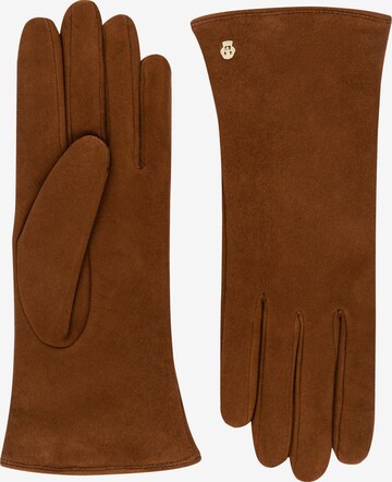 Roeckl Full Finger Gloves 'Kiew' in Brown: front