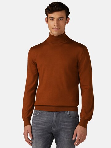 Boggi Milano Sweter w kolorze pomarańczowy: przód
