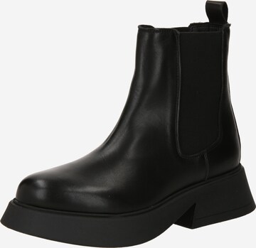 Boots chelsea 'HAILEY' di Bianco in nero: frontale