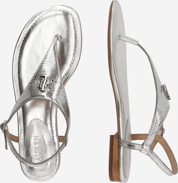 Flip-flops 'ELLINGTON' de la Lauren Ralph Lauren pe argintiu